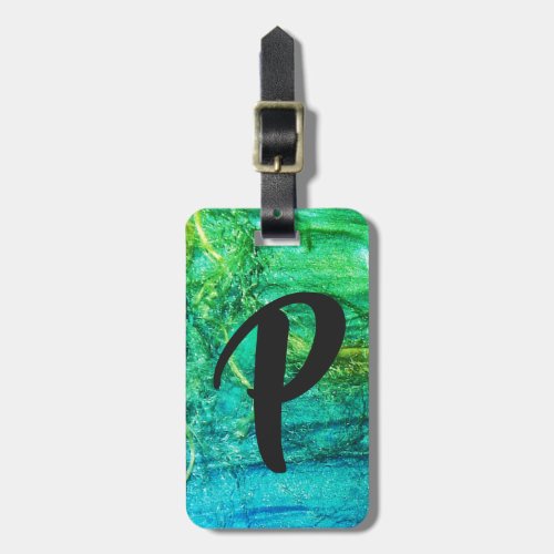 Mens luggage tag for names starting with P