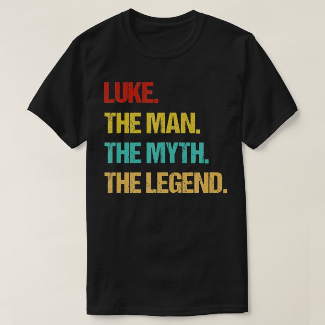 Mens Luke The Man The Myth The Legend  T-Shirt (Design Front)