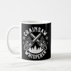Mens Lumberjack Gift Chainsaw Whisperer Logger Coffee Mug