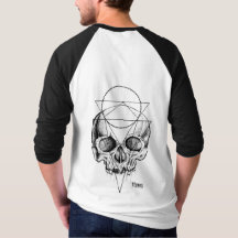 Men's Macaber Skull Baseball Jersey