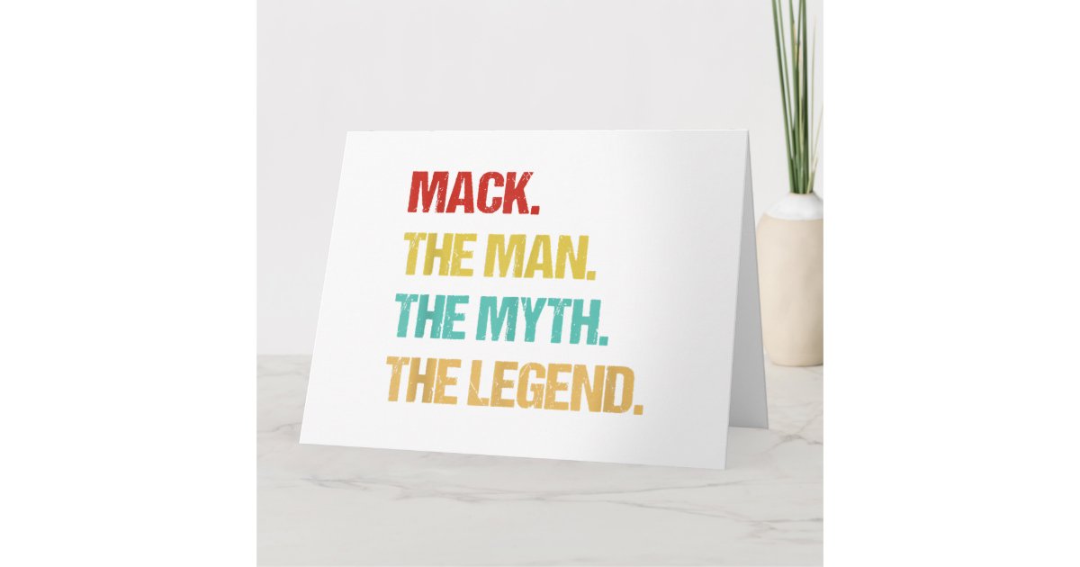 Mens Mack The Man The Myth The Legend Card Zazzle(03)