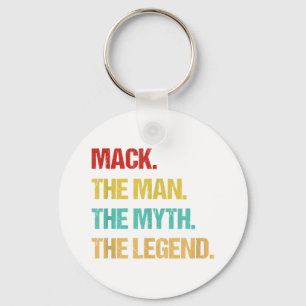 Mens Mack The Man The Myth The Legend Keychain