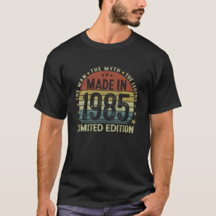 Mens Made In 1985 Man Myth Legend 37 Year Old Gift T-Shirt