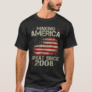 Mens Making America Great Since 2008 Vintage Gifts T-Shirt