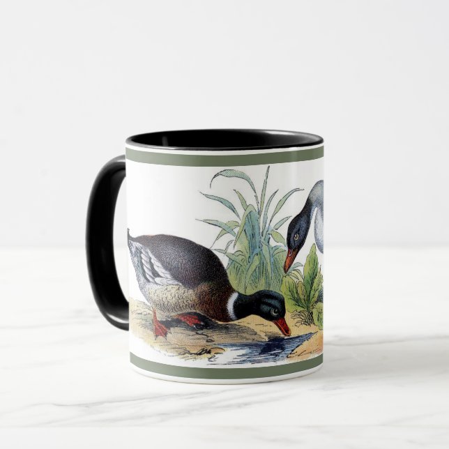 Men's Malard Duck Birds Hunting Nature Animals  Mug (Front Left)