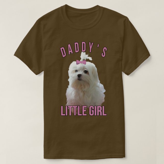 Mens Maltese Dogs Dad Owner Love Dog Picture Fathe T-Shirt (Design Front)