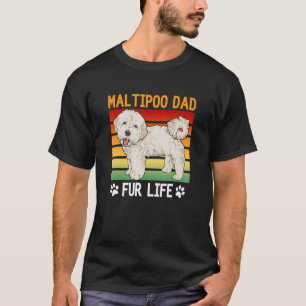 Mens Maltipoo Dad Fur Life, Maltipoo T-Shirt