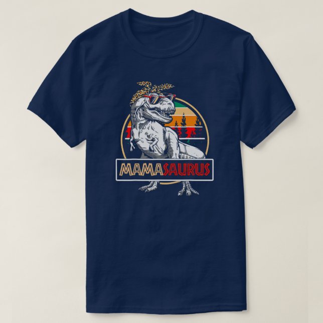 Mens Mamasaurus T Rex Dinosaur Mama Saurus Family T-Shirt (Design Front)