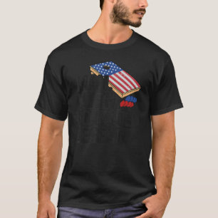 Mens Man Myth Cornhole Legend Usa Flag Corn Hole D T-Shirt