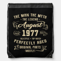 Mens Man Myth Legend August 1977 45th Birthday