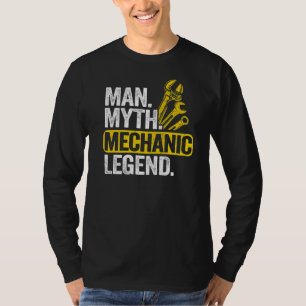 Mens Man Myth Mechanic Legend Car Guy Garage Dad M T-Shirt