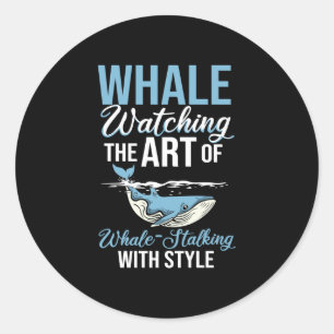 Mens marine biologist aquarist ocean animal classic round sticker