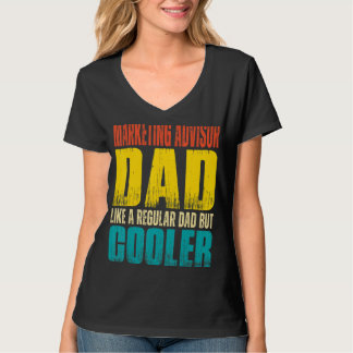 Mens Marketing Advisor Dad Like a Regular Dad bu T-Shirt