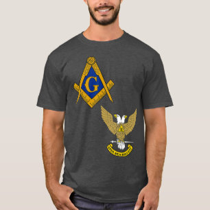 Mens Mason Scottish Rite Split T Masonic Tee