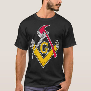 Mens Masonic Firefighter Tools T-Shirt