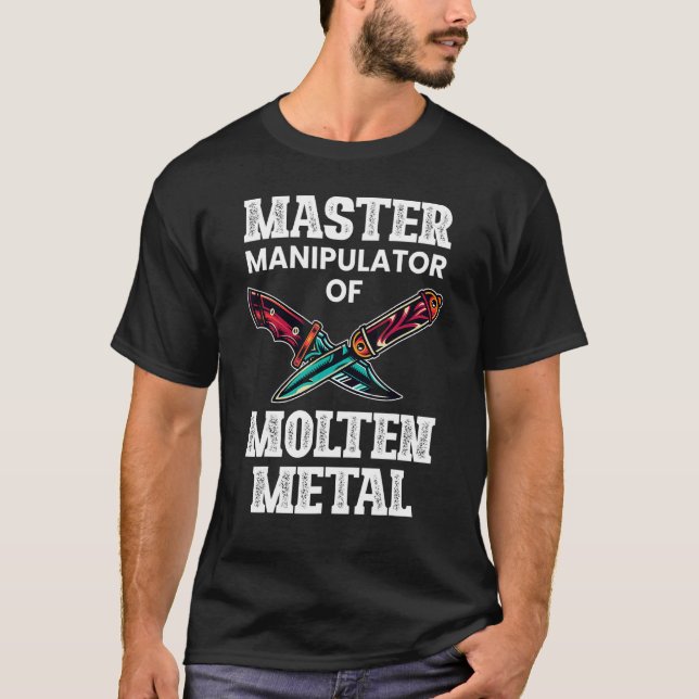 Mens Master Manipulator  Blacksmith Forging Graphi T-Shirt (Front)