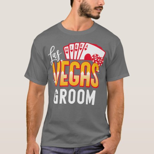 Mens Matching Las Vegas Wedding Bride and Groom Ve T_Shirt