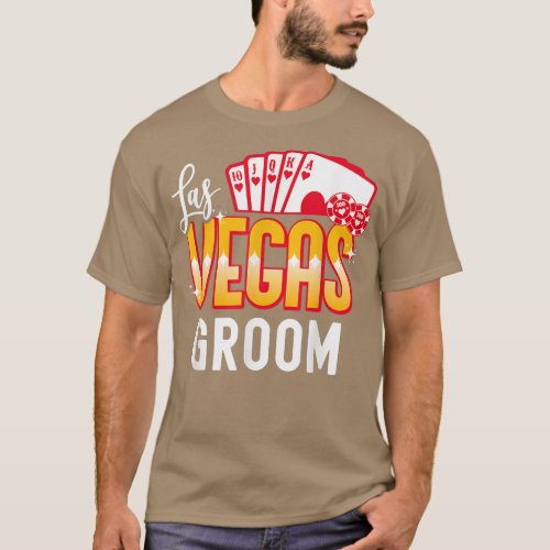 Mens Matching Las Vegas Wedding Bride and Groom Ve T_Shirt