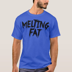 Mens MELTING FAT Gym Fitness Workout Bodybuilding T-Shirt