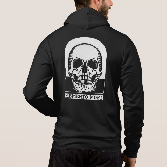Men's Memento Mori Full-Zip Hoodie (Back)
