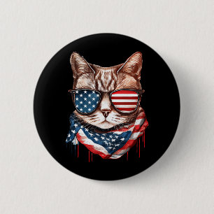 Mens Memorial Day Veterans Day 4th Of July Button