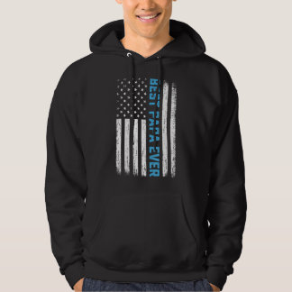 Mens Men Best Papa Ever Usa Flag 4th Of July Fathe Hoodie