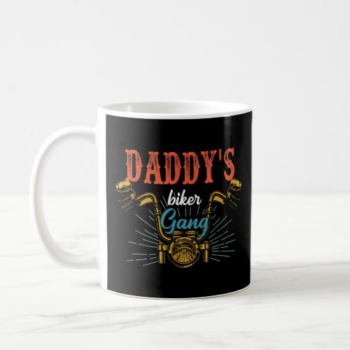Mens Men Daddy Biker Gang Classic Motorbike Vintag Coffee Mug