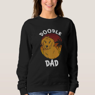 Mens Men Doodle Dad Retro Goldendoodle Dog Owner Sweatshirt