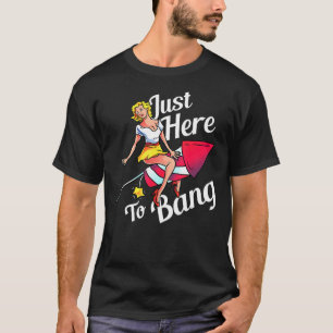 Mens Mens 4th Of July Party Outfit   Just Here To  T-Shirt