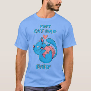 Mens Mens Best Cat Dad Ever Cat Owner, Cat Lover,  T-Shirt