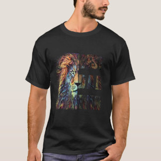 Mens Mens Best Dad Ever Lion T-Shirt