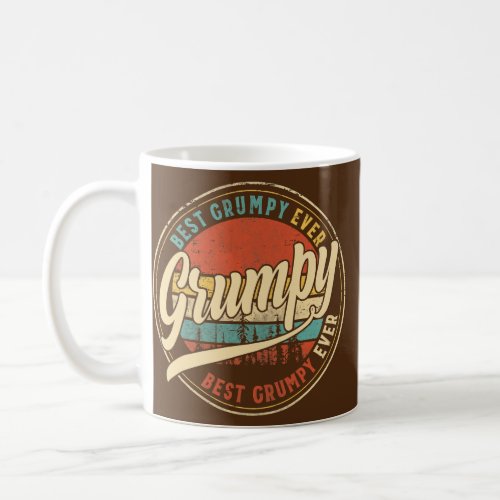 Mens Mens Best Grumpy Ever Vintage Retro Dad Coffee Mug