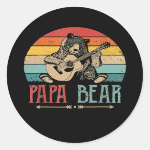 Papa Bear Best Dad Fathers Day Father Pop Vintage Gifts Shirt