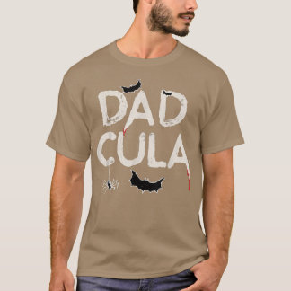 Mens Mens DadCula Monster Vintage Costume Hallowee T-Shirt