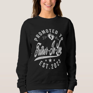Mens Mens Promoted To Father In Law 2023 Pregnancy Sweatshirt