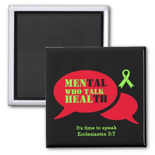MENS Mental Health Awareness MEN WHO TALK HEAL Magnet