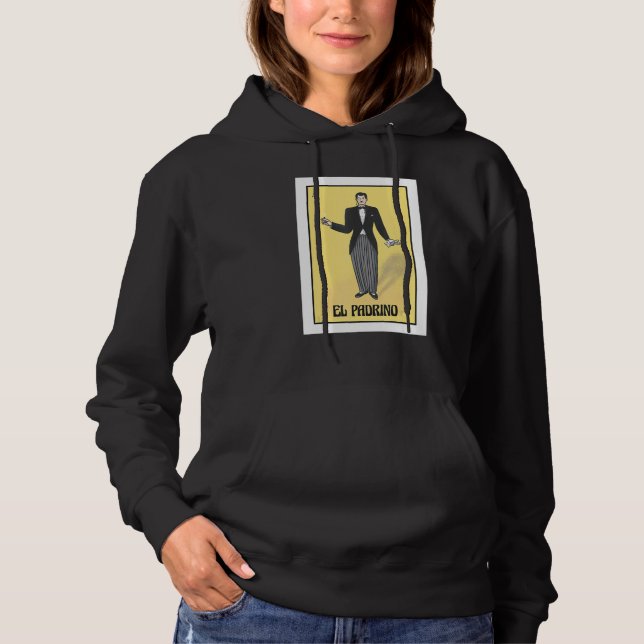 Mens Mexican Bingo Regalo Para El Padrino De Boda Hoodie (Front)