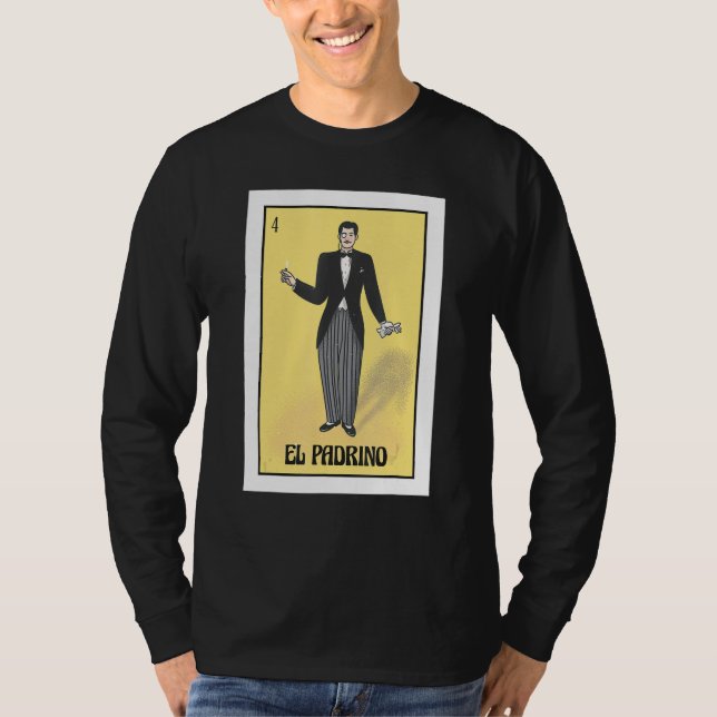 Mens Mexican Bingo Regalo Para El Padrino De Boda T-Shirt (Front)