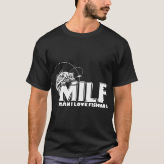 Mens MILF Man I Love Fishing T ShirtsLightweight, T-Shirt