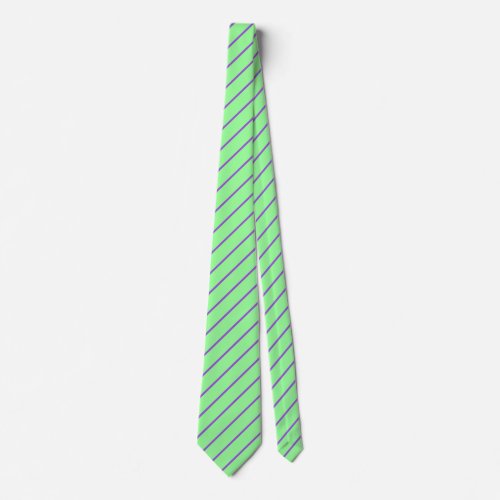Mens Mint Green and Purple Tie