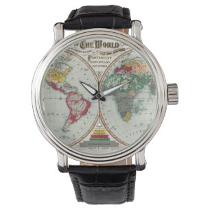 Men's Missonary World Map Watch