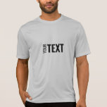 Men's Modern Sport-Tek Competitor Activewear T-Shirt<br><div class="desc">Add Your Text Here Template Mens Sport-Tek Competitor Activewear Silver Grey T-Shirt.</div>