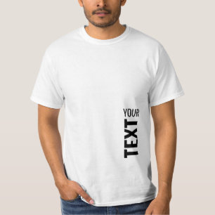 Mens Modern T-Shirts Custom Add Text Name Template