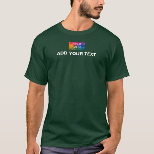 Mens Modern Top T_Shirts Add Your Logo Text