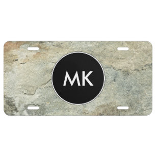 Men's Monogram Car Tag License Plate