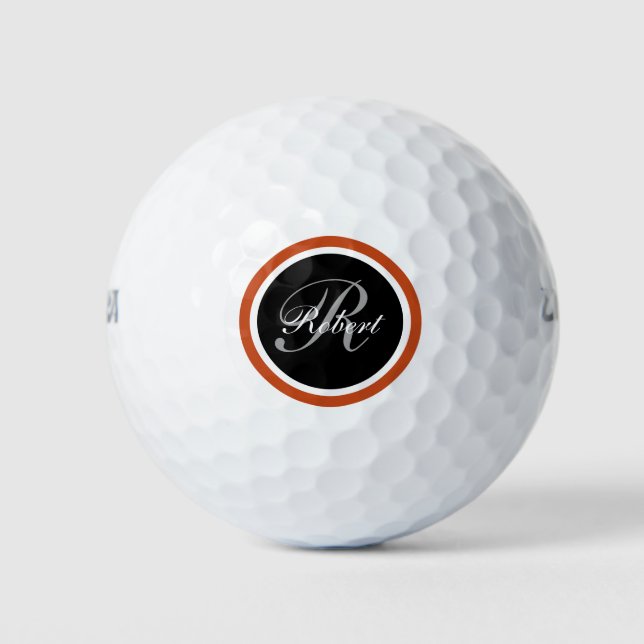 Men's Monogram Style Golf Balls (Front)