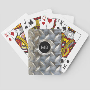 Men's Monogram Style Poker Cards