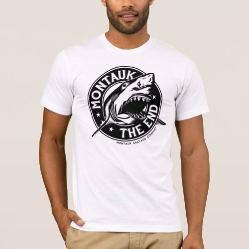 Mens Montauk Salvage Company Shark T_Shirt
