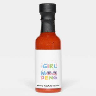 Mens MooDeng Just a Girl Who Loves Moo Deng Funny  Hot Sauces