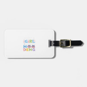 Mens MooDeng Just a Girl Who Loves Moo Deng Funny  Luggage Tag